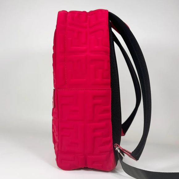 Fendi Vitello Seta Embossed FF Logo Backpack - Picture 5 of 10